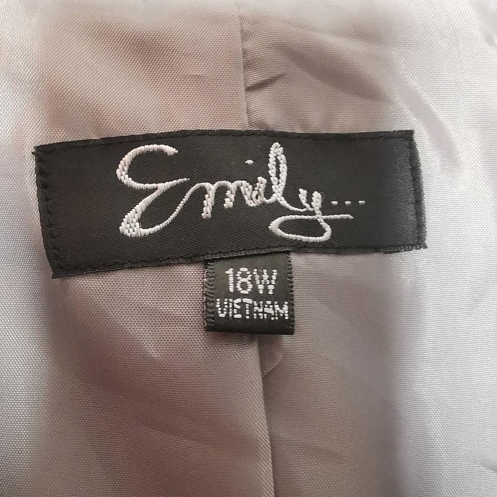 New With Tags (NWT) Emily Women’s 18W Style# 242D726 Washable Gray - Picture 9 of 15